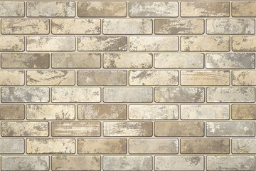 Fototapeta premium Minimal flat brick wall background in concrete and light gray tones