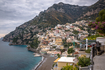 Fototapeta premium Views from the town of Positano, Italy