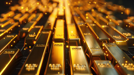 Gold Coins and Bullion Representing Wealth and Investment Growth