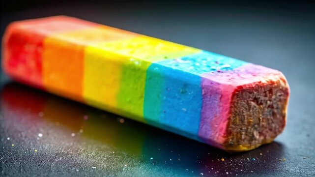 Colorful eraser removing part of another concept of change