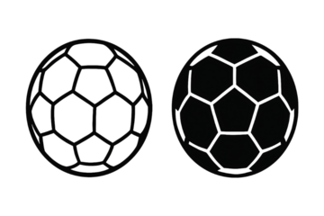 Soccer Ball Icon Isolated on Transparent Background