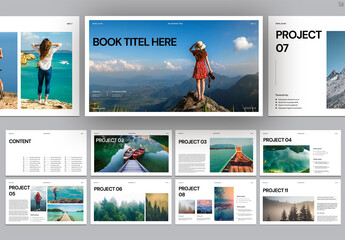 Minimalist Book Presentation Layout