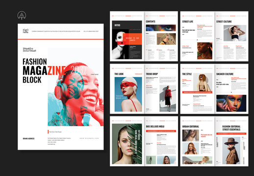 Fashion Magazine Block Template