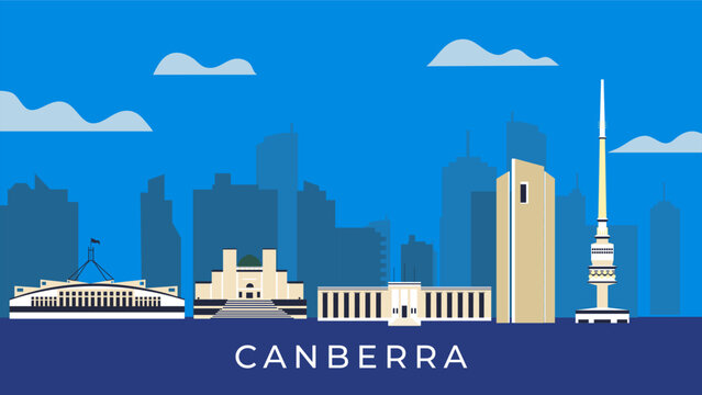 Canberra Australia travel background