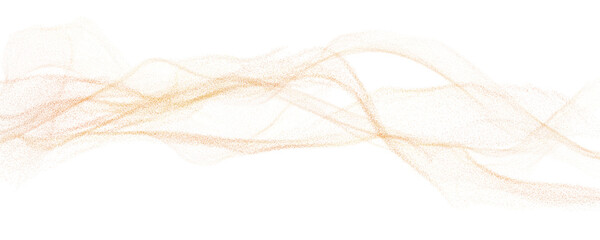 Golden grainy flying isolated on white