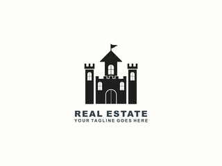 Fototapeta premium Professional construction and engineering logo template for real estate