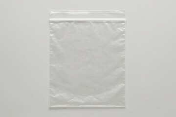 Transparent resealable plastic bag