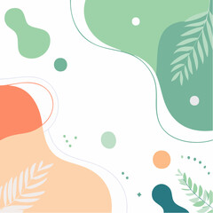 Fototapeta premium Minimal Abstract Organic Pattern for Creative Background