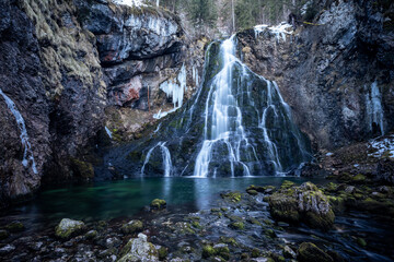 Frozen Golling Waterfall in January © Gerhard Hafner