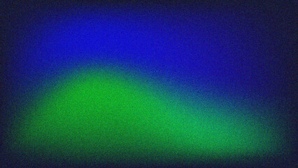 Blue and green grainy gradient background.Colorful grainy abstract. Retro grainy gradient...
