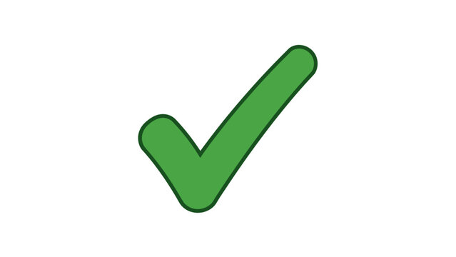 Green checkmark icon on a white background.