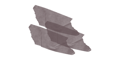 Gritty brown adhesive tape fragments artfully ripped and layered creating a textured abstract grunge design on a deep