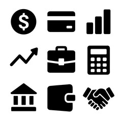Finance & Business Icon Sheet