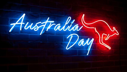 Celebrate australia day with a vibrant neon sign
