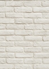 Obraz premium Textured white brick wall design.