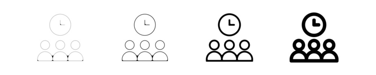 Ic&ocirc;ne &eacute;quipe et gestion du temps &ndash; Travail collaboratif et productivit&eacute;