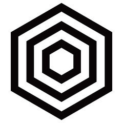 家紋です。三つ入れ子亀甲といいます。