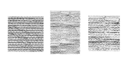 Plastic Wrap Texture Set – Transparent Wrinkled Cling Film Sheets, Crumpled Plastic Surfaces and...