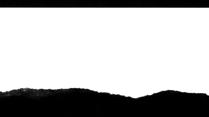 Torn Paper Horizontal Edge Background Vector Illustration &ndash; Black and White Ripped Texture Border for Poster, Banner & Design