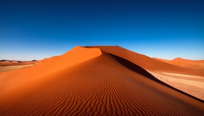 Awe-Inspiring Sunset at a Desert Sand Dune: Generative AI