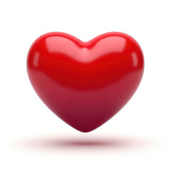 Fototapeta premium Vibrant red heart symbolizing love and passion