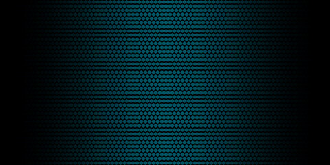 3D Industrial Cyber Hexagonal Floor Pattern with Neon Blue Interface Rings and Center Spotlight