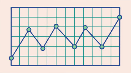 Obraz premium Simple Line Graph With Upward Trend chart data