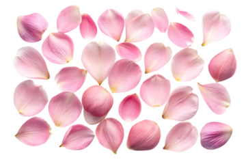 Pink rose petals on black background flower petals 1