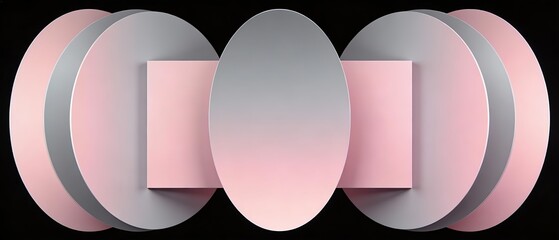 柔らかな光が重なる抽象的ミニマル構図