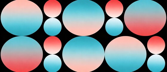 ミニマルな光彩が漂う円形とカプセルの抽象アート