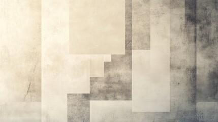 Naklejka premium Abstract Geometric Shapes in Neutral Tones.