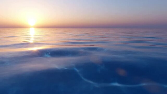 Rippling Surface Abstract Close-up, slightly overhead view of water movement and light play.