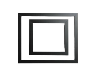 Concentric dark square frames with a deep central void