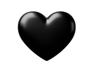 Fototapeta premium Black heart shape