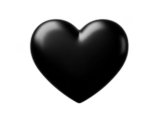 Black heart shape