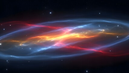 Celestial Canvas: A mesmerizing display of cosmic colors paints the canvas of space, with swirling nebulae and a galaxy of shimmering stars.