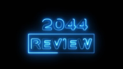 Neon number text illustration. Review financial performance. Investment future business performance.