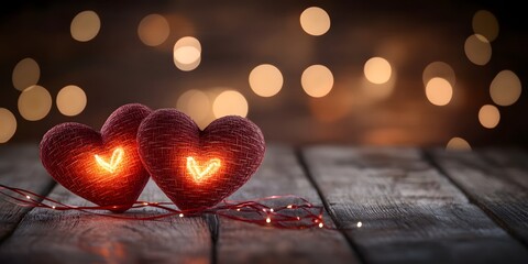 Valentine's hearts background.