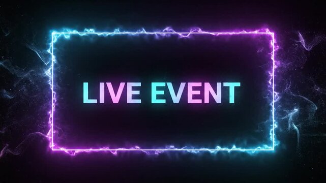 Neon Live Event Banners