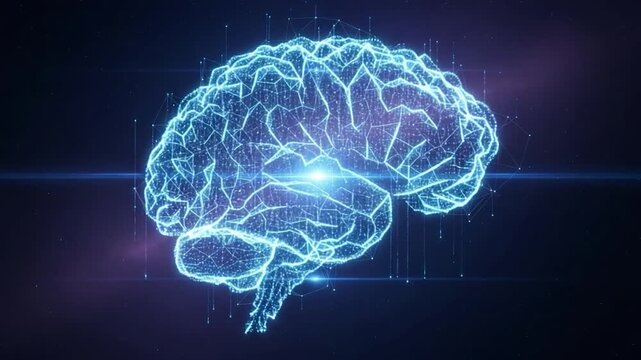 A stunning digital render of a luminous brain, glowing with ethereal light and intricate detail, showcasing the wonders of the human mind and cognitive science.