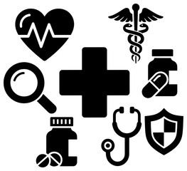 Medical symbols collection