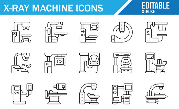Outline Medical Equipment Collection - X-ray Scanners and Devices