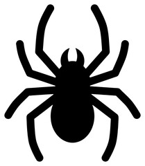 Black spider silhouette