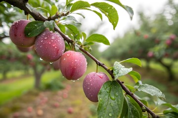 Apple in Japanese orchard