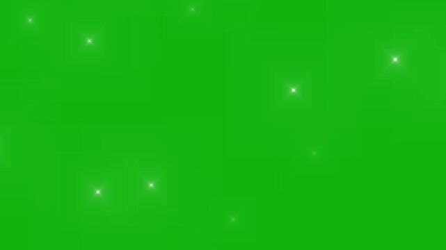 Camera flashes of photographers on green screen background. The concept of popularity public life fame. Random bright blinking lights. Bright flashes for overlay- Flashing lens flare animation.