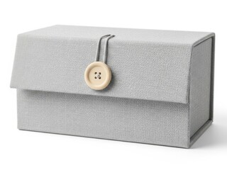 Textured envelope with button closure