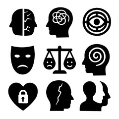 Psychological Symbols Icon Sheet