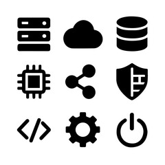 Technology & System Icon Sheet