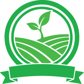 Green seedling thriving in a cultivated field, symbolizing sustainable agriculture and natural growth
