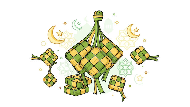 ketupat and ornaments ramadhan